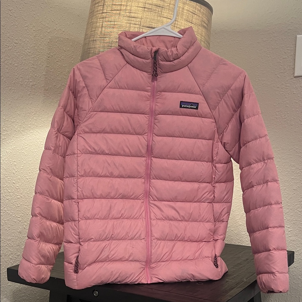 Patagonia Kids Light Pink Puffer Coat